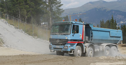 Transport of rubble